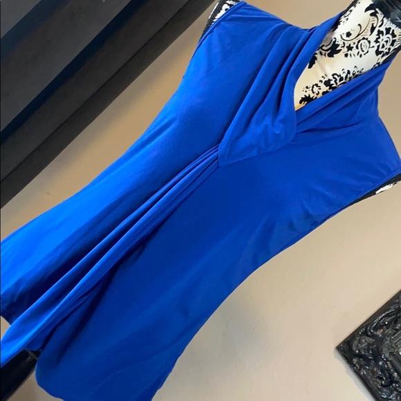 Silky Royal Blue Blouse - Picture 1 of 4